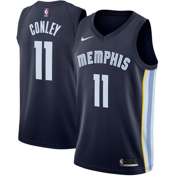 Men Memphis Grizzlies 11 Gonley Blue Nike Game NBA Jerseys